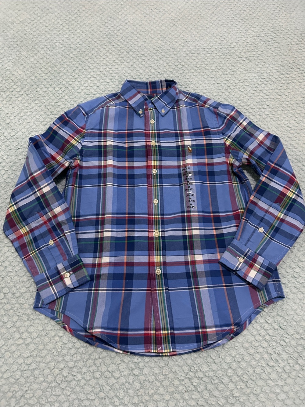 Polo by Ralph Lauren Blue Multi-Color Plaid Button-Down Shirt